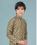 Picture of Appealing Light Mehendi Kids Kurta Pyjama