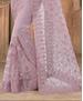 Picture of Charming Lavender Net Saree