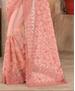 Picture of Enticing Dusty Peach Net Saree