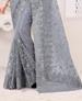 Picture of Appealing Grey Net Saree