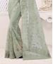 Picture of Appealing Dusty Pista Net Saree
