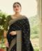 Picture of Elegant Black Silk Saree