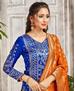 Picture of Sightly Royal Blue Straight Cut Salwar Kameez