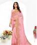 Picture of Pleasing Pink Net Saree