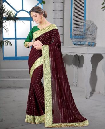 Picture of Gorgeous Coffee Casual Saree