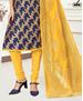 Picture of Well Formed Blue Straight Cut Salwar Kameez