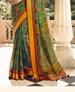Picture of Gorgeous Green Brasso Saree