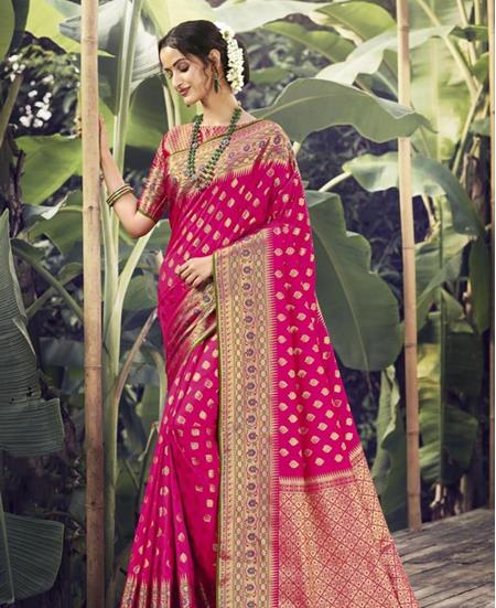Picture of Bewitching Pink Designer Sarees