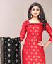 Picture of Beauteous Red Straight Cut Salwar Kameez