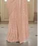 Picture of Beauteous Peach Chiffon Saree