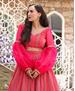 Picture of Sightly Red Pink Lehenga Choli