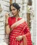 Picture of Marvelous Red Silk Saree