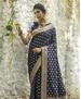 Picture of Pretty Nevy Blue Silk Saree