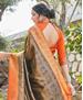 Picture of Sightly Black Silk Saree
