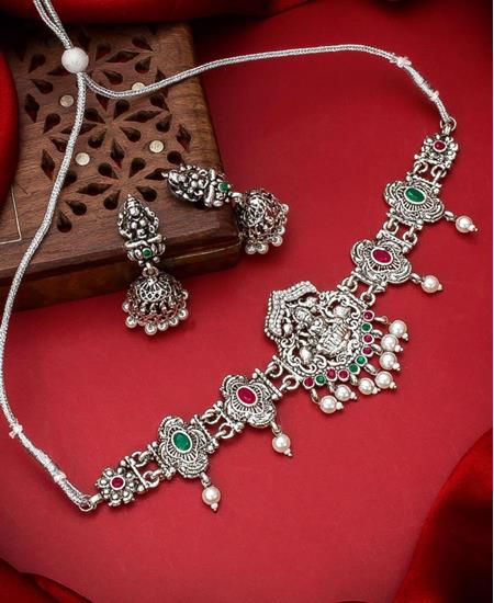 Picture of Nice Silver Necklace Set