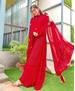 Picture of Sightly Red Readymade Salwar Kameez