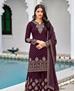 Picture of Comely Purple Straight Cut Salwar Kameez