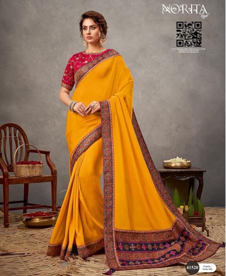 Picture of Alluring Yellow Fashion Saree