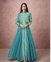 Picture of Radiant Turquoise Party Wear Salwar Kameez