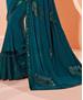 Picture of Sublime Teal Blue Fashion Saree
