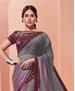 Picture of Fascinating Grey Fashion Saree