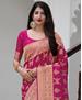 Picture of Beautiful Rani Pink Silk Saree