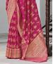 Picture of Beautiful Rani Pink Silk Saree