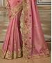 Picture of Enticing Baby Pink Georgette Sarees