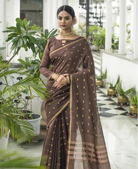 Picture of Charming Coffee Straight Cut Salwar Kameez