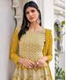 Picture of Nice Yellow Straight Cut Salwar Kameez
