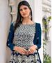 Picture of Classy Teal Blue Straight Cut Salwar Kameez