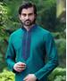 Picture of Appealing Teal Blue Kurtas