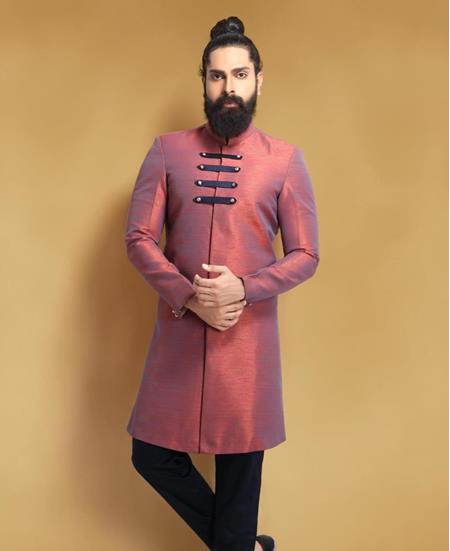 Picture of Appealing Two Tone Red Indo Western