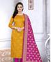 Picture of Charming Yellow Straight Cut Salwar Kameez