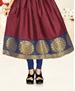 Picture of Alluring Blue+maroon Kids Gown