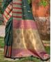 Picture of Excellent Dusty Grey Silk Saree