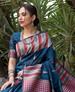 Picture of Enticing Blue Silk Saree