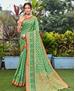 Picture of Marvelous Sea Green Silk Saree