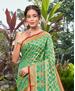Picture of Marvelous Sea Green Silk Saree