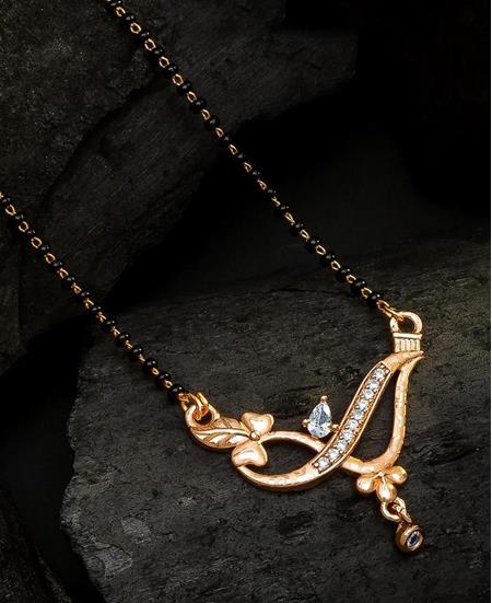 Picture of Enticing Gold & Black Mangalsutra
