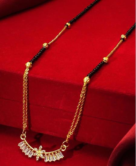 Picture of Shapely Gold & Black Mangalsutra