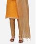 Picture of Beautiful Yellow Straight Cut Salwar Kameez