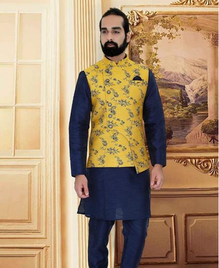 Picture of Magnificent Navy Blue Kurtas