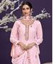Picture of Gorgeous Light Pink Straight Cut Salwar Kameez