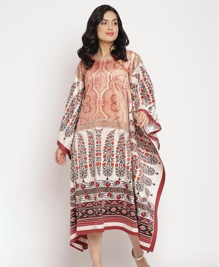 Picture of Bewitching Beige Arabian Kaftans