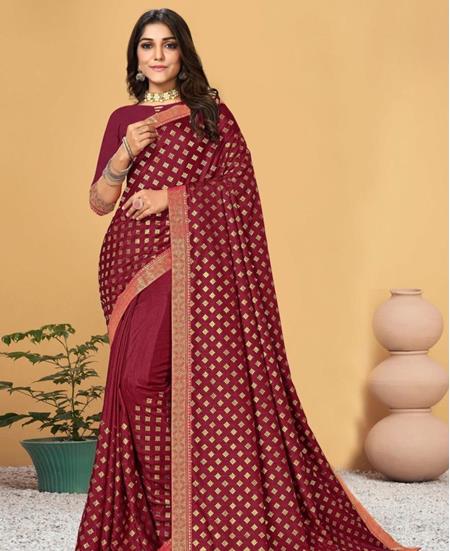 Picture of Nice Maroon Casual Saree