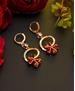 Picture of Alluring Rose Gold & Red Earrings