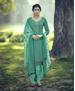 Picture of Elegant Aqua Green Patiala Salwar Kameez