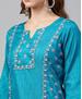 Picture of Charming Peacock Blue Kurtis & Tunic