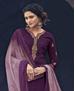 Picture of Lovely Purple Straight Cut Salwar Kameez
